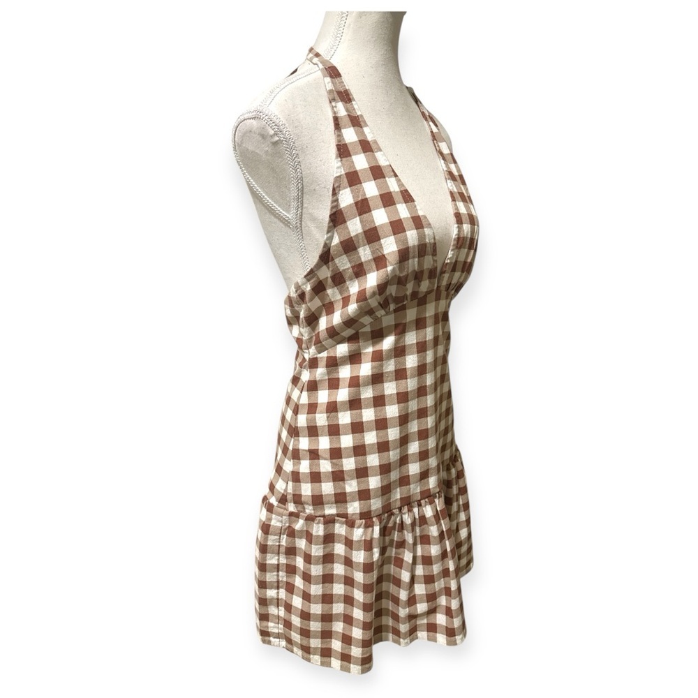 Free People Cecil Mini Gingham Halter Dress Size XS NWT - Picture 9 of 16